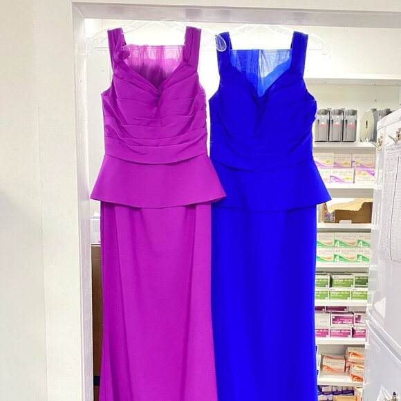 NWT Gia Franco 12012 Mother of the Bride Dress Royal Blue Size 8 - Picture 7 of 10